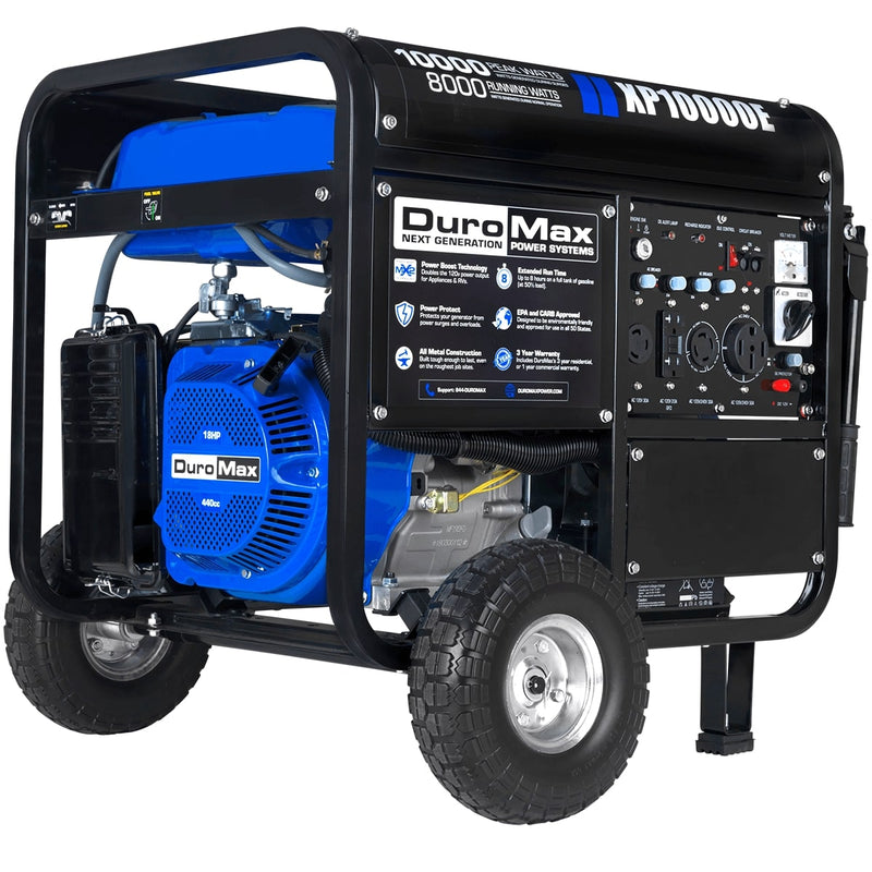 DuroMax XP10000E 10,000 Watt Portable Gas Powered Generator - Backyard Provider