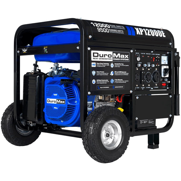 DuroMax XP12000E 12,000 Watt Portable Gas Powered Generator - Backyard Provider