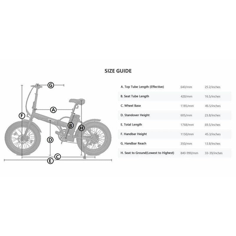 Ecotric 48V Fat Tire Portable & Folding Electric Bike with Color LCD Display - NS-FAT20850C-RD+HHJ850-RD - ePower Go