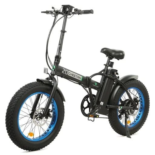 Ecotric 48V portable and folding fat ebike with LCD display - NS-NFAT20S900-MB - ePower Go