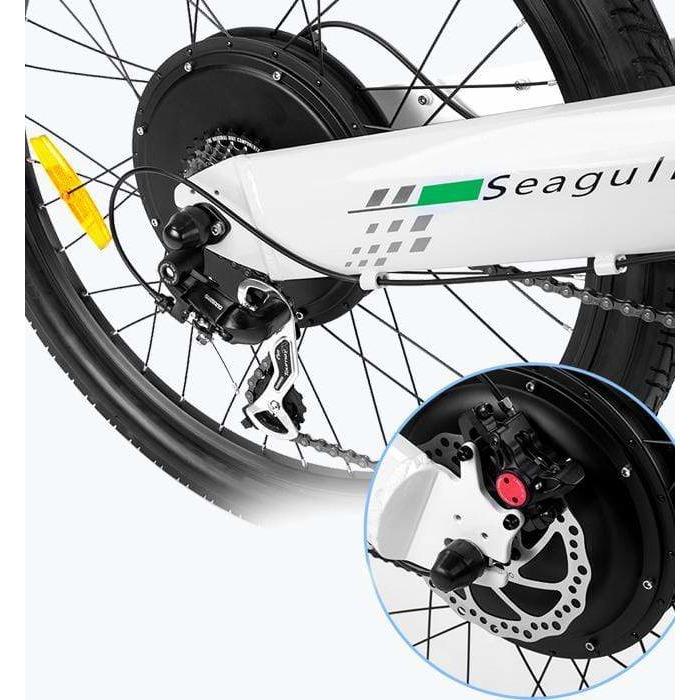 Ecotric Seagull 1000W All-Terrain Electric Mountain Bike - NS-SEA26S900-W - ePower Go