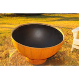 Fire Pit Art Crater Handcrafted Carbon Steel Gas Fire Pit - Backyard Provider