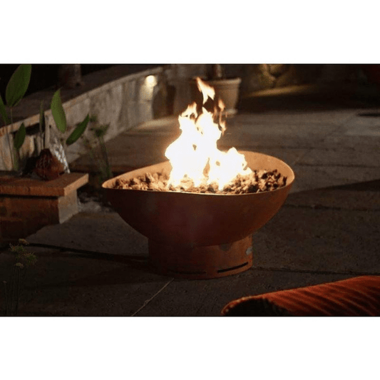 Fire Pit Art Scallop Carbon Steel Fire Pit - Scallop-PENTA24-200K BTU-NG - Backyard Provider