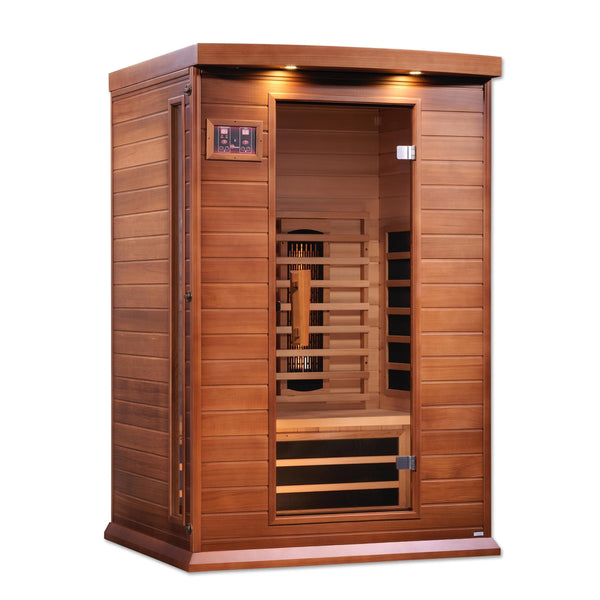 Maxxus 2-Person Full Spectrum Near Zero EMF (Under 2MG) Infrared Sauna (Red Cedar) - Backyard Provider