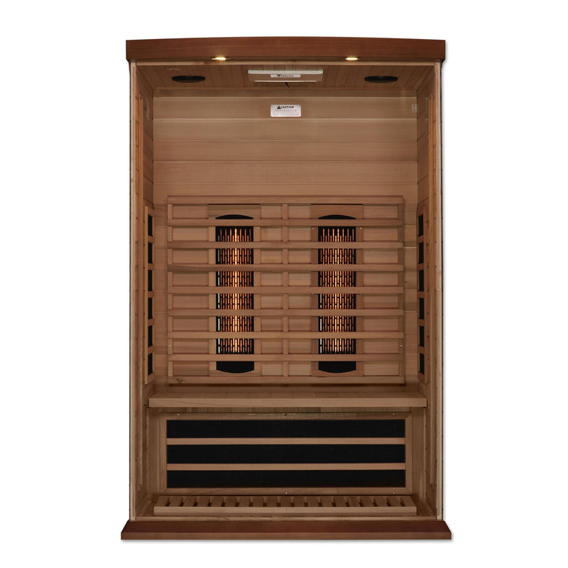 Maxxus 2-Person Full Spectrum Near Zero EMF (Under 2MG) Infrared Sauna (Red Cedar) - Backyard Provider