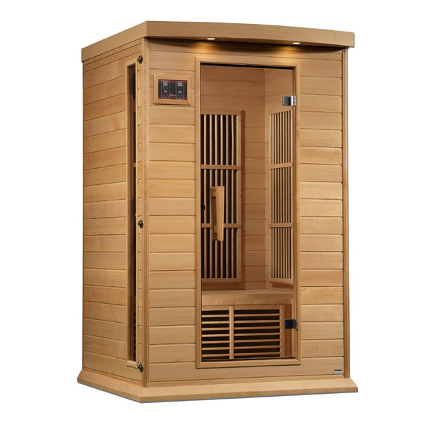 Maxxus 2-Person Low EMF (Under 8MG) FAR Infrared Sauna (Canadian Hemlock) - Backyard Provider