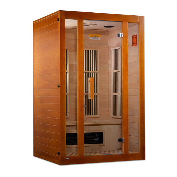 Maxxus Aspen 2-Person Low EMF (Under 8MG) FAR Infrared Sauna (Canadian Hemlock) - Backyard Provider