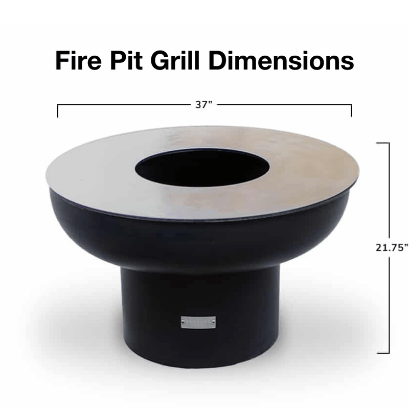 Seasons Fire Pits 22-Inch Tall Round Steel Fire Pit Grill - 36CFirePitGrill