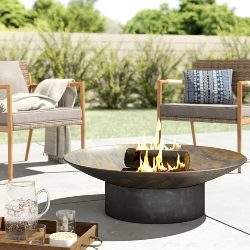 Seasons Fire Pits Concave Round Steel Fire Pit - 36CConcave