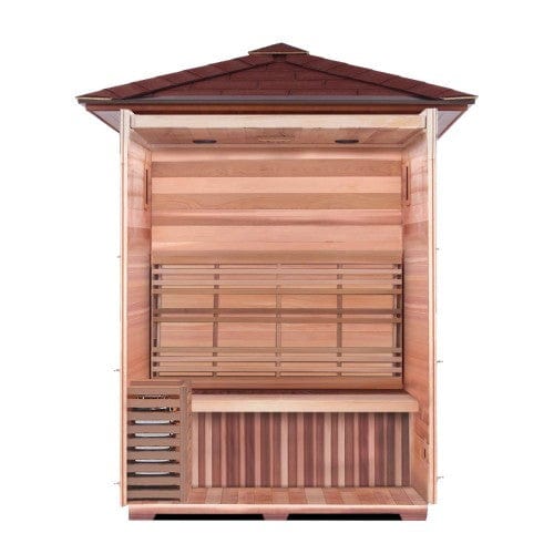 SunRay Freeport Outdoor 3 Person Traditional Steam Sauna - HL300D1 - Backyard Provider