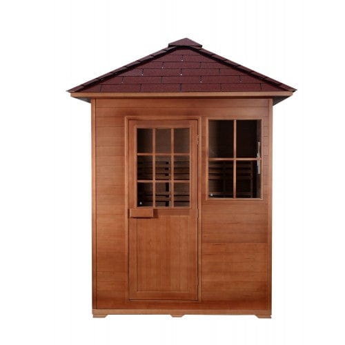 SunRay Freeport Outdoor 3 Person Traditional Steam Sauna - HL300D1 - Backyard Provider