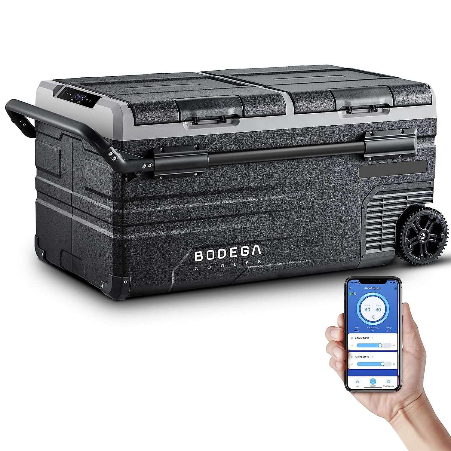 BODEGAcooler Large Portable Fridge 100qt/95L Dual Zone - TWW95
