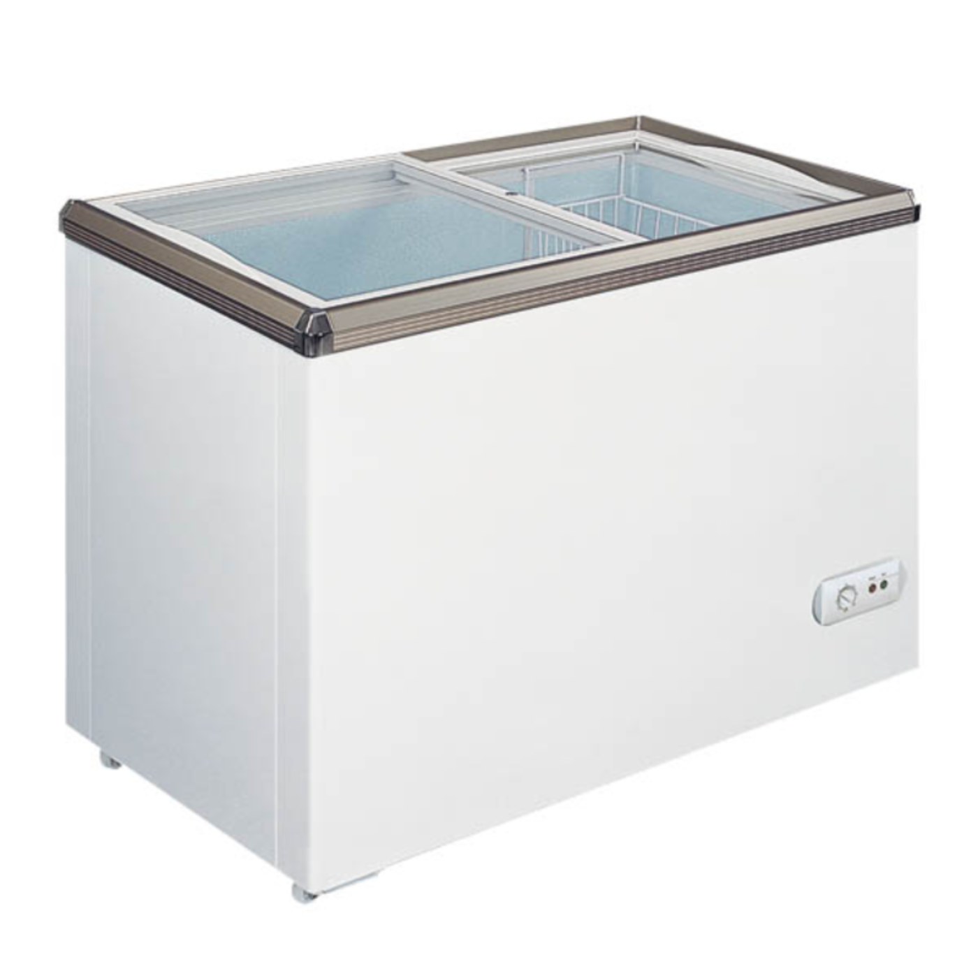 Chef AAA Commercial 29" Glass Door Frozen Food or Ice Cream Chest Freezer Display 5.3cu.ft. - FR-CN-0150