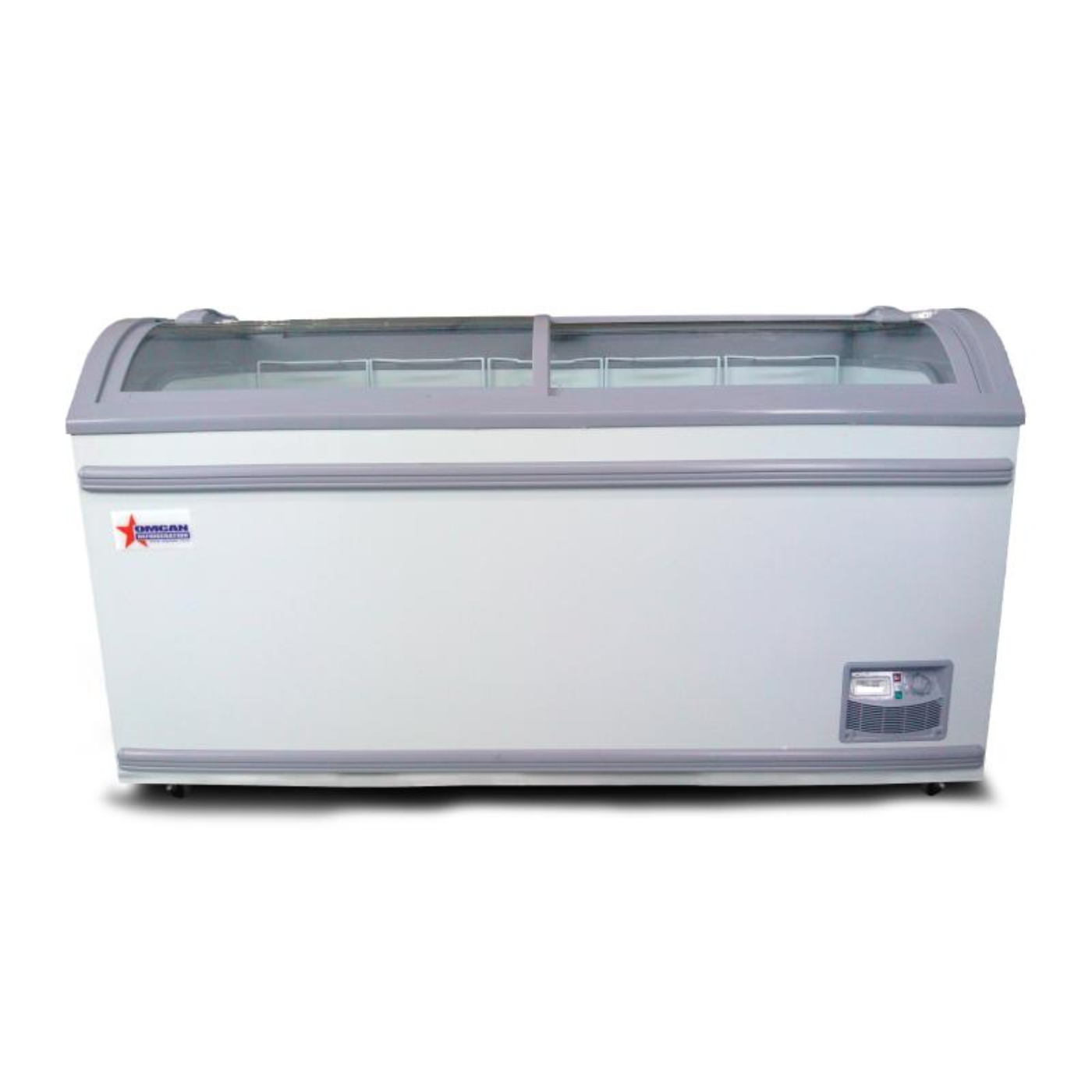 Chef AAA Commercial 58" Glass Door Frozen Food or Ice Cream Chest Freezer Display - FR-CN-1473