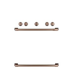 Café Freestanding Gas Knobs and Handles - Brushed Copper - CXFSGHKPMCU-KT