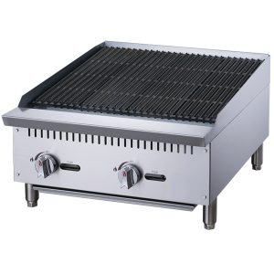 Chef AAA -  Commercial 24 in. Countertop Charbroiler - TCCB24
