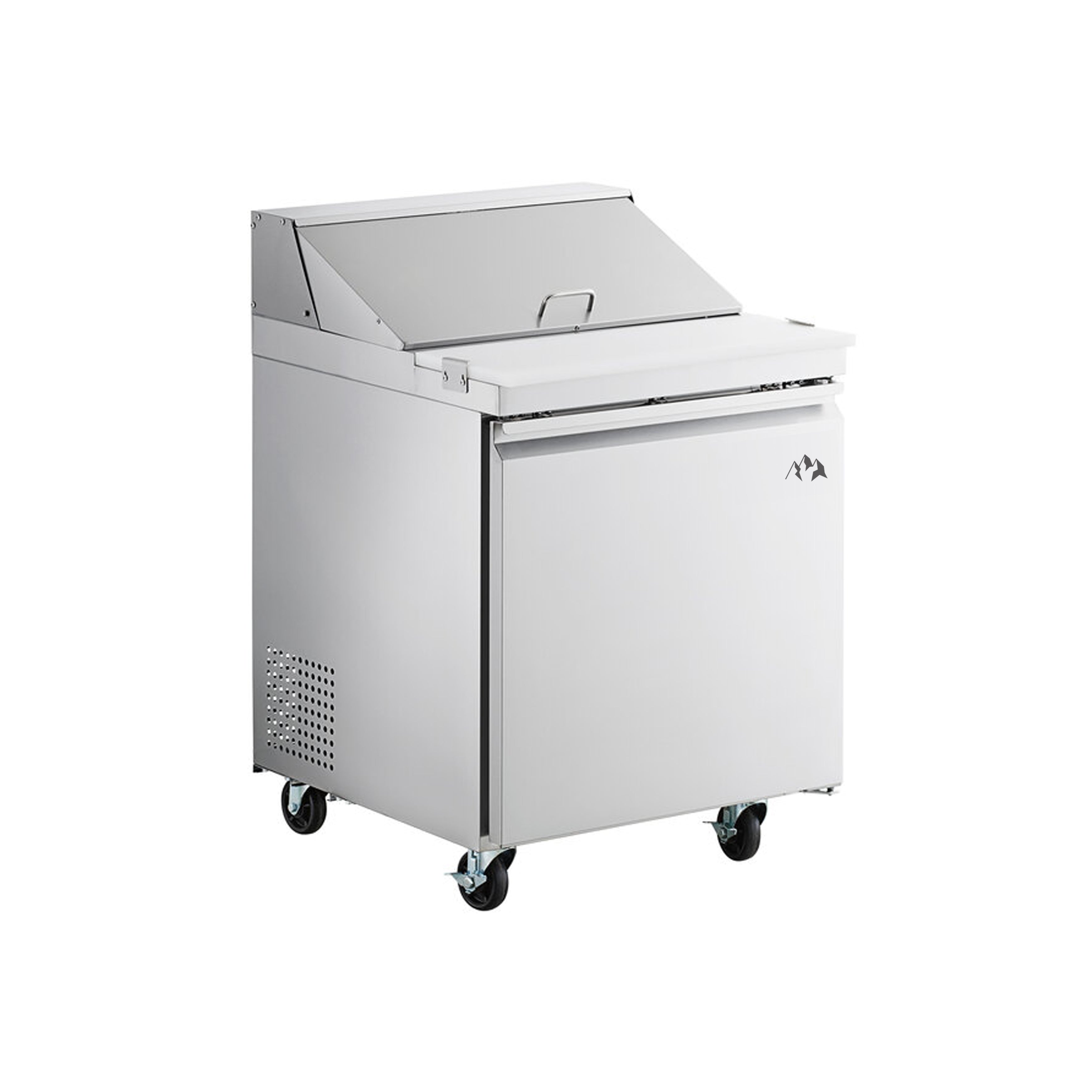 Chef AAA Commercial 27" Sandwich Prep Table Refrigerator 6 Pans 1 Door Stainless Steel 6 cu.ft. - SS-PT-27-HC