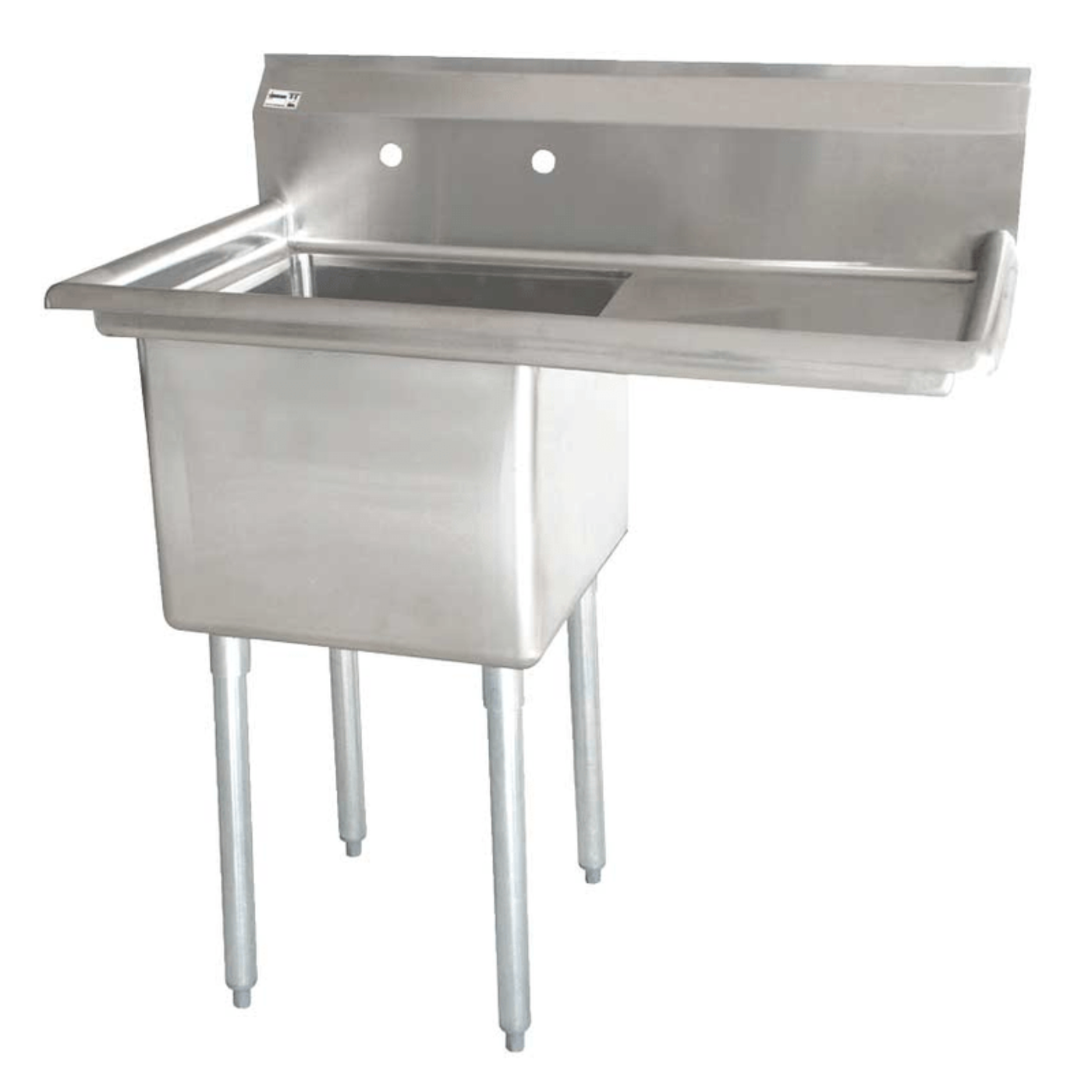 Chef AAA - One Tub Pot Sink 3.5 Inch Center Drain Right Drain Board - 43762