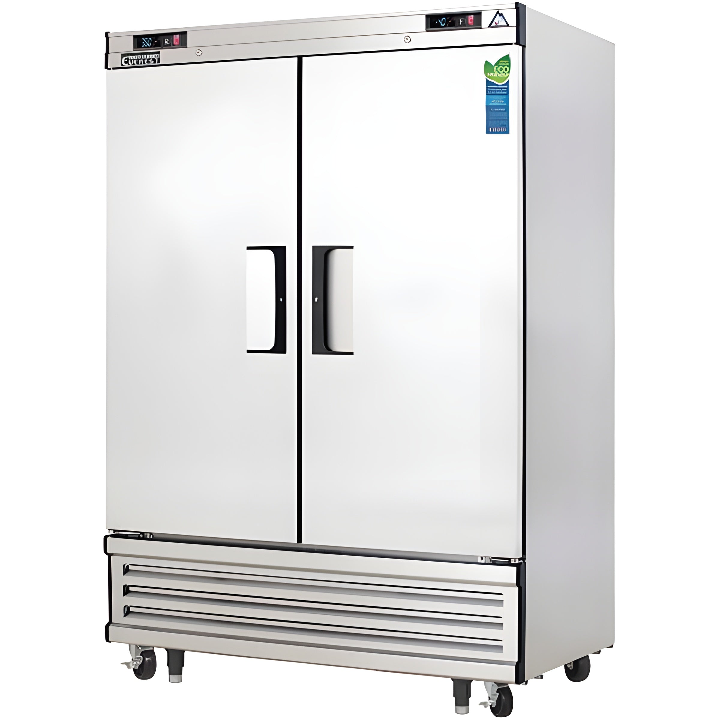 Everest EBRF2 Reach-In Refrigerator and Freezer Combos 2 Solid Doors 48 cu.ft - EBRF2