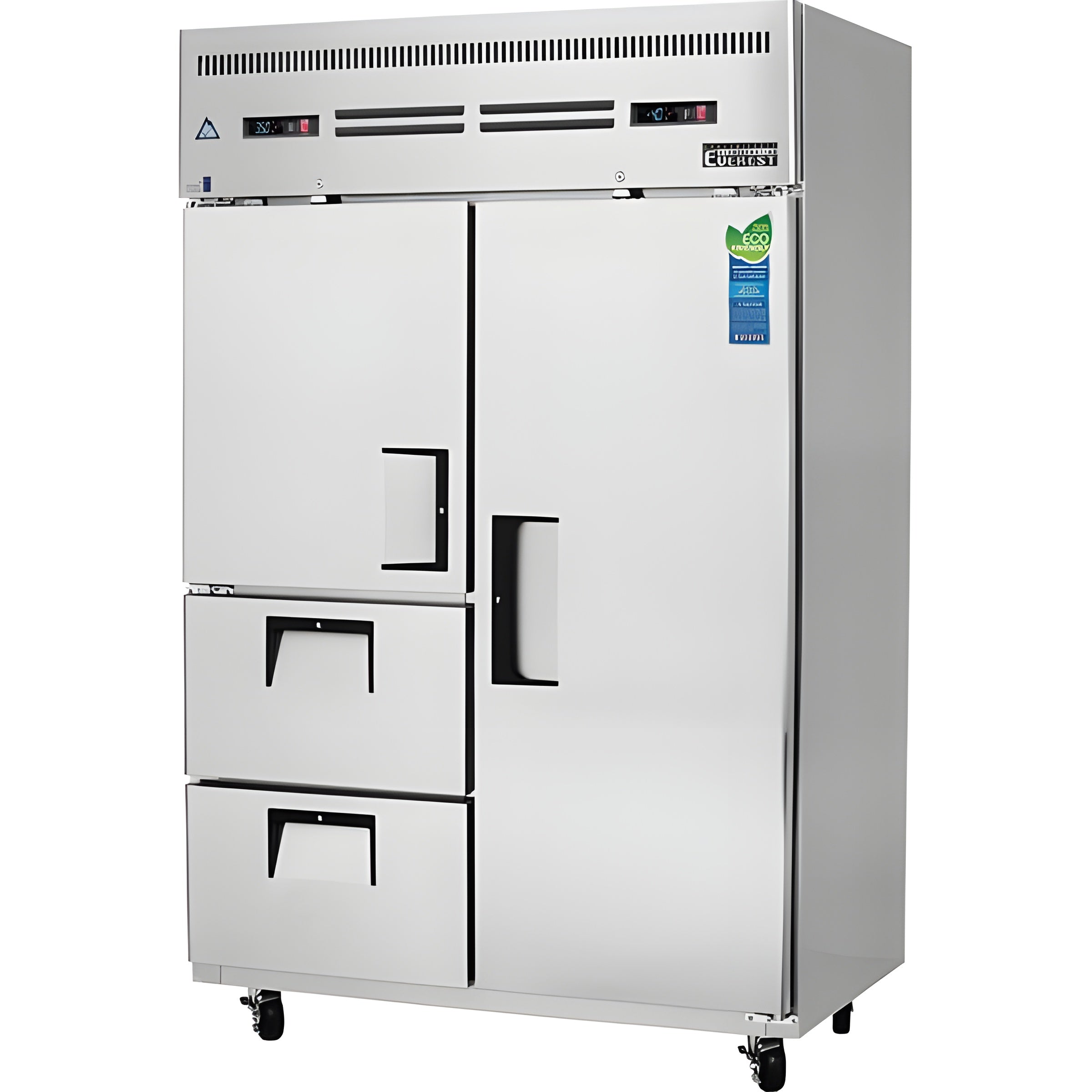 Everest ESRF2D2 Reach-In Refrigerator and Freezer Combos 2 Doors 2 Drawers 48 cu.ft. - ESRF2D2