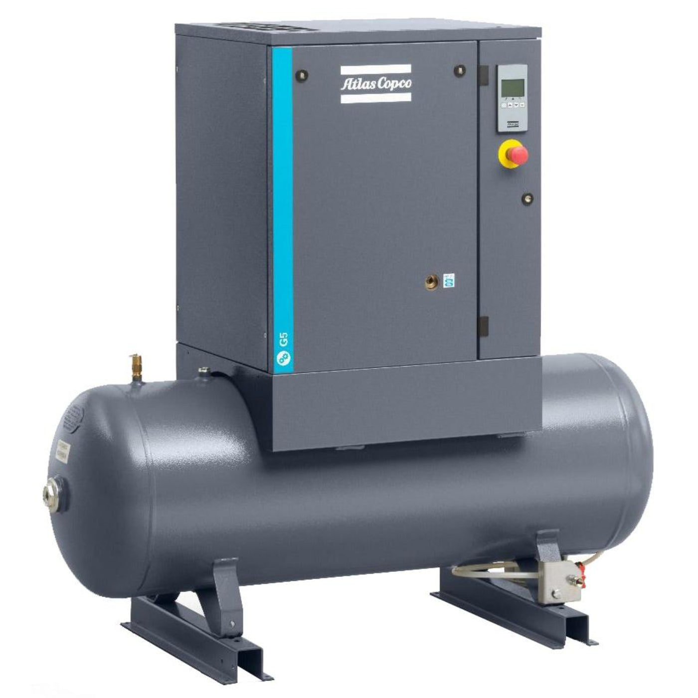 Atlas Copco 10HP, 39.6 CFM, 120 Gallon G7L Rotary Screw Air Compressor 208-230/460V - 8153290849